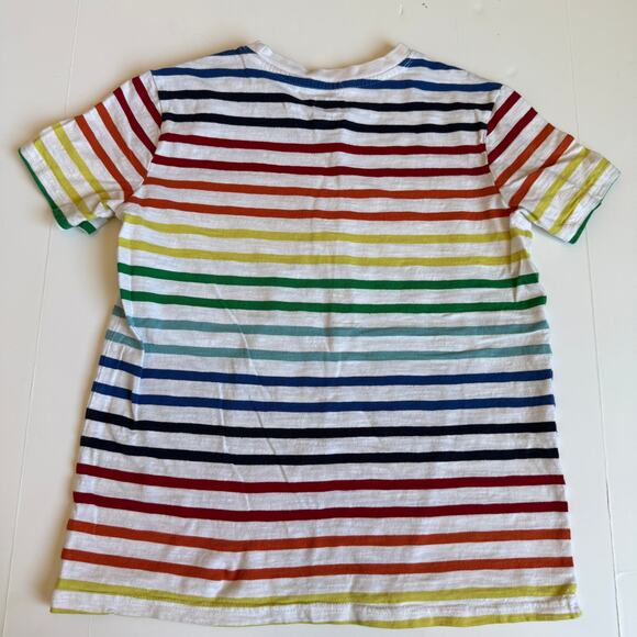 Primary Rainbow Stripe Short Sleeve Tee 12 - Picture 7 of 7